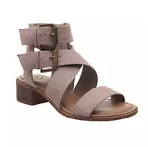 New - Madeline "On Holiday New Sand" Heeled Sandals, sz. 6.5, 6 1/2